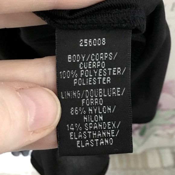 ๐ JS Boutique~Velvet Crossover Little Black Dress~Size 10๐ - Picture 7 of 12